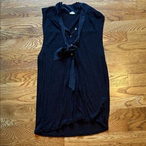 J. Crew Black Sleeveless Blouse